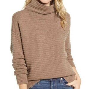 Cozy Tan Turtleneck Sweater